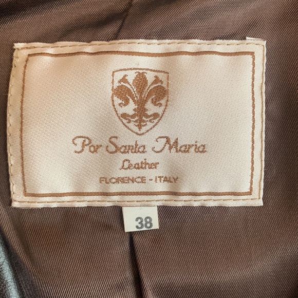 POR SANTA MARIA | genuine leather jacket - Picture 3 of 7